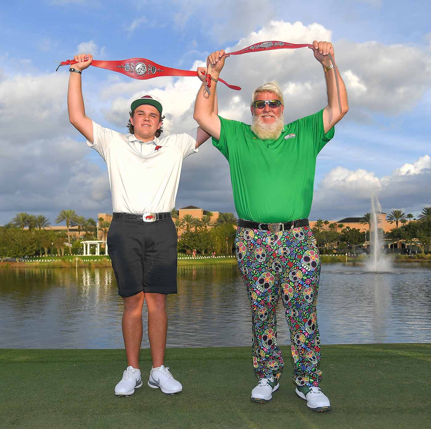 John Daly and John Daly Jr. at the 2021 PNC Championship.