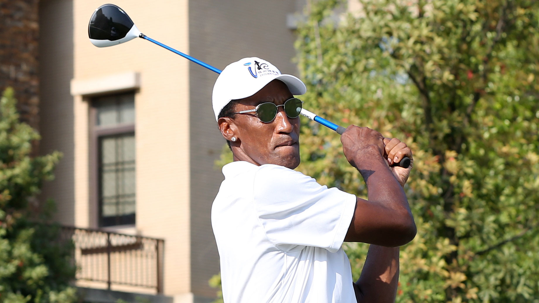NBA legend Scottie Pippen attends the PGA Tour Series China - Zhuzhou Classic at Xiangshui Bay Golf Club on September 22, 2019 in Zhuzhou, Hunan Province of China
