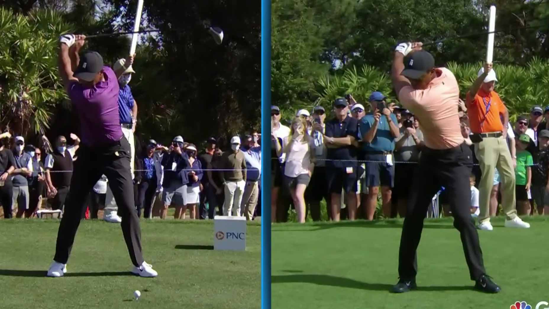 tiger woods swings