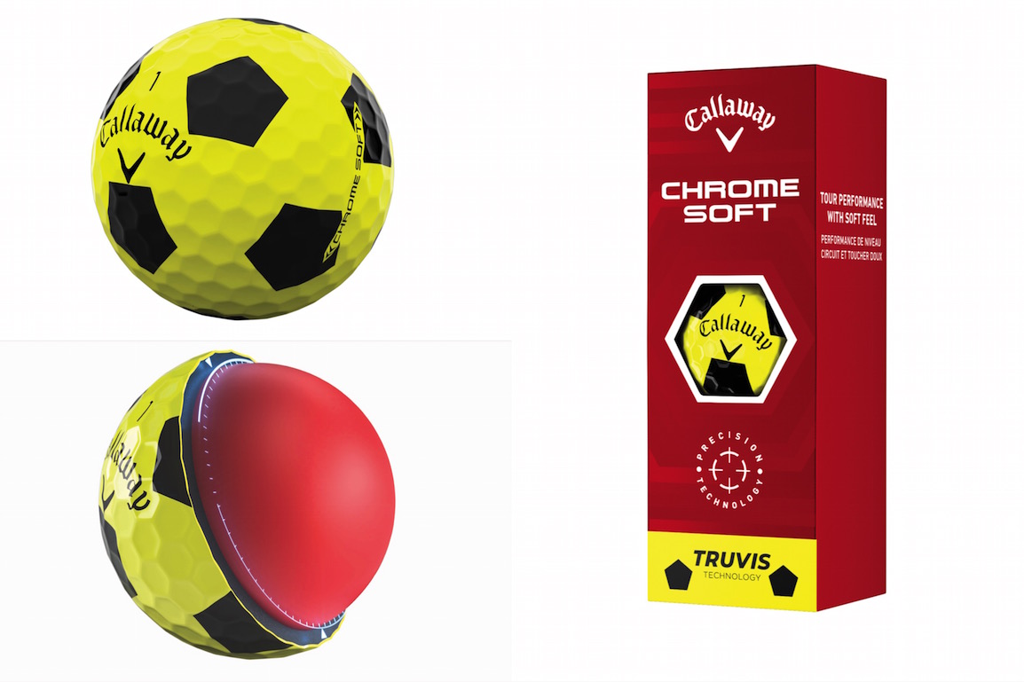 Callaway Chrome Soft golf ball.