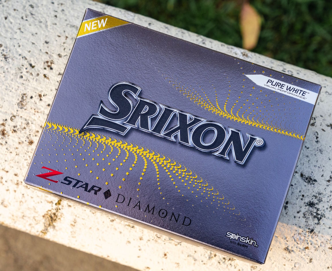 Srixon's new Z-Star Diamond golf ball packaging.