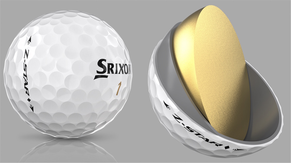 Srixon Z-Star golf ball construction and core.