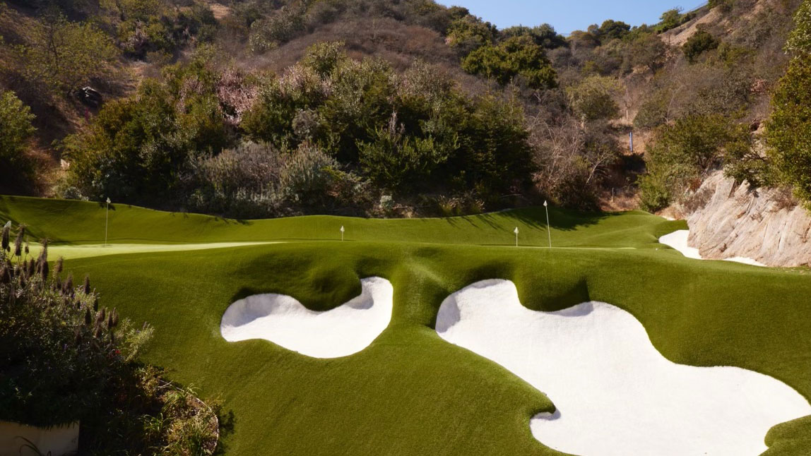 Mark Wahlberg's backyard golf spread