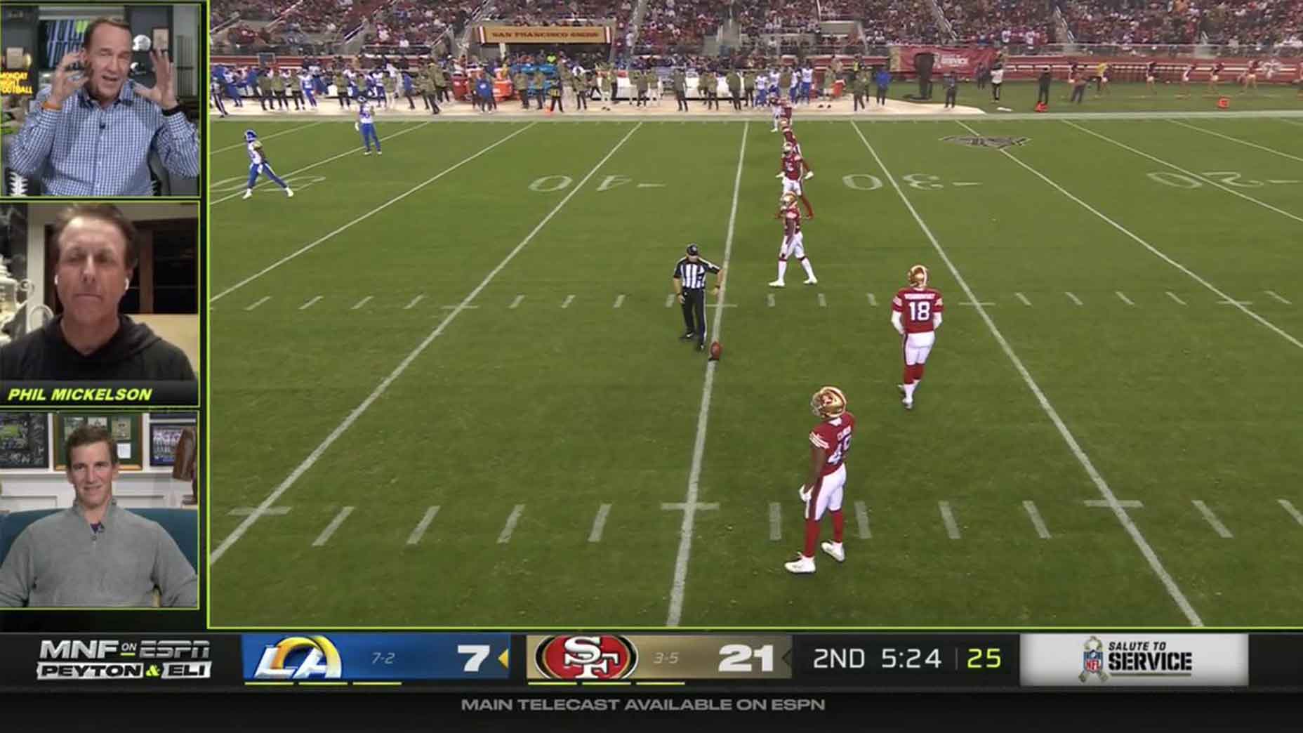 Peyton Manning, Phil Mickelson, Eli Manning