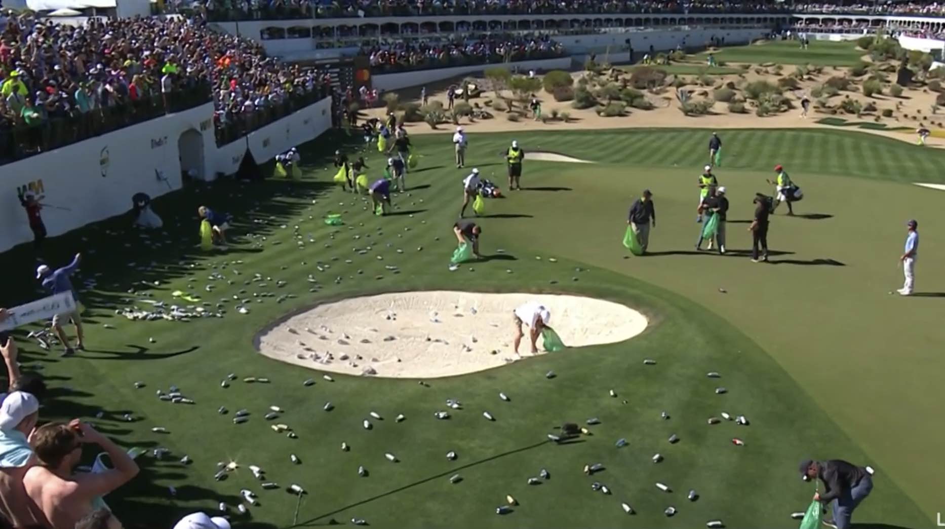 Carlos Ortiz made an ace at No. 16 at TPC Scottsdale.