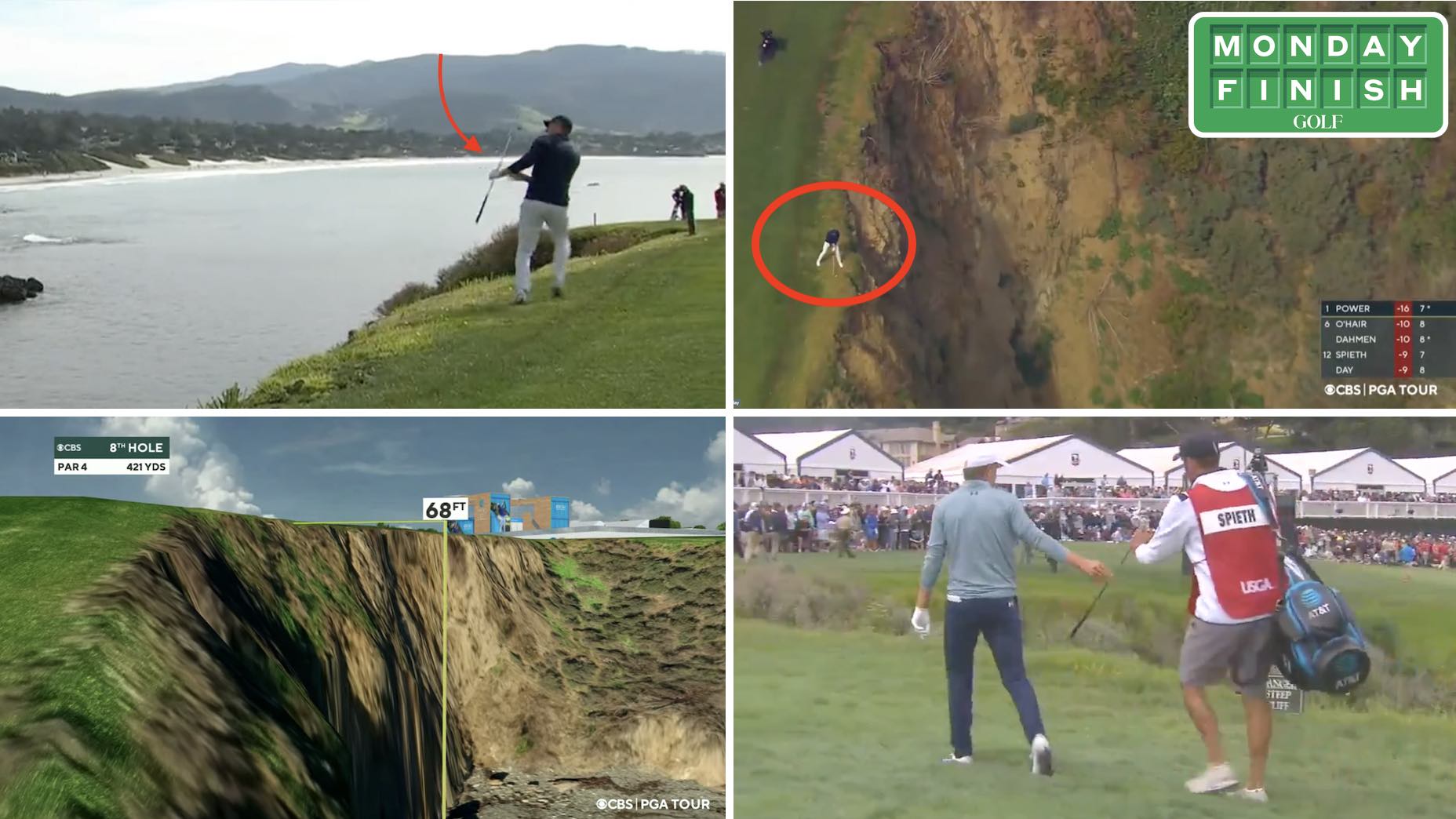 Jordan Spieth stole the show at Pebble Beach.