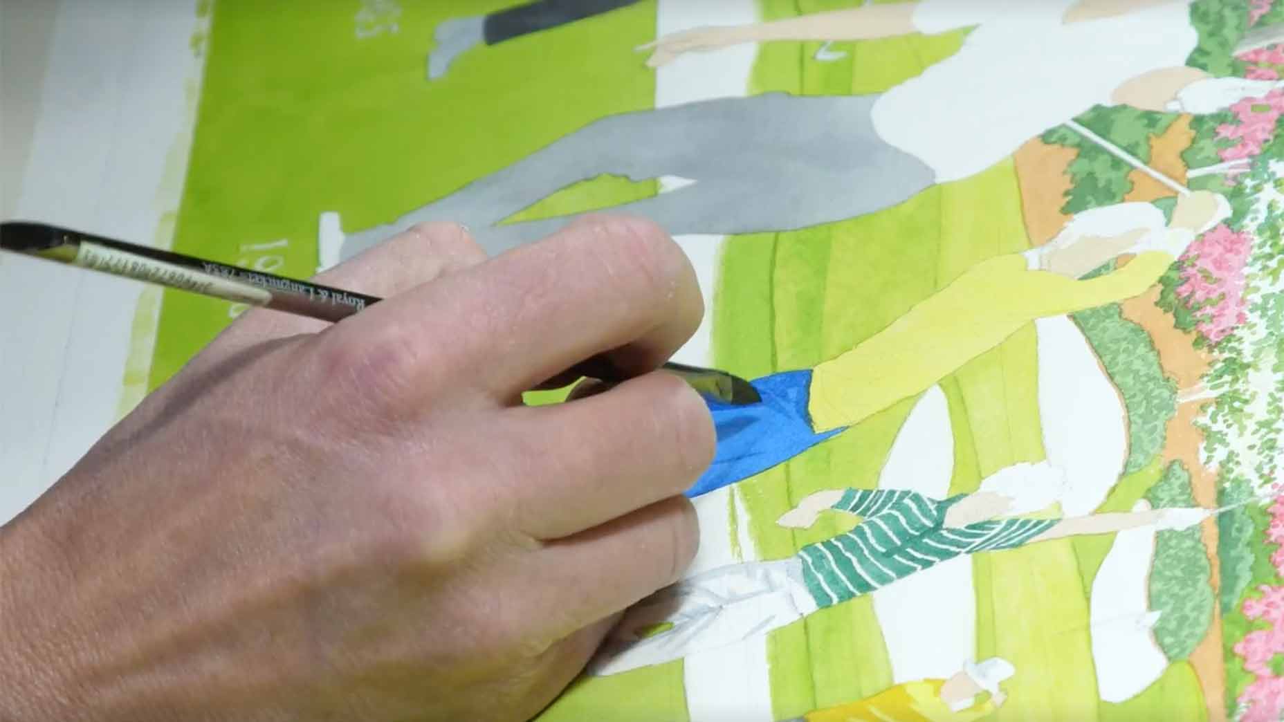 Lee Wybranski at work.