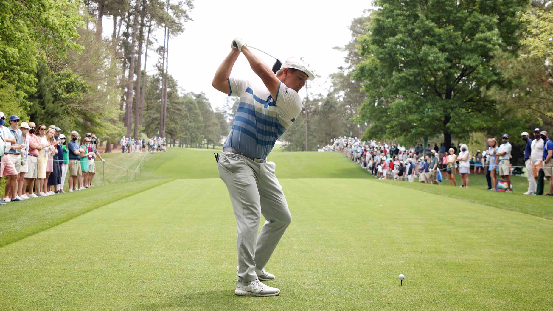 bryson dechambeau swings driver at Masters