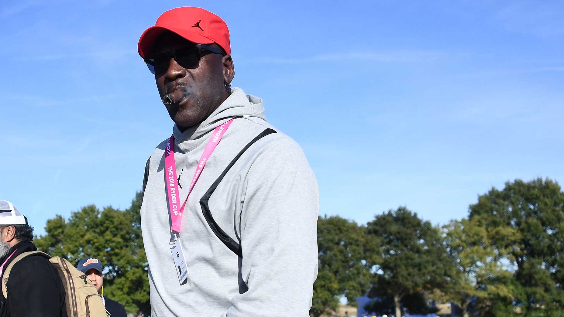 Michael Jordan at the Ryder Cup.