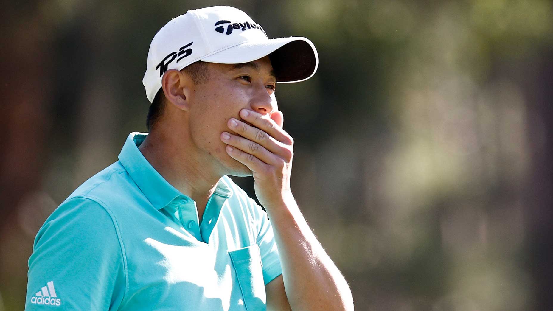 collin morikawa covers mouth RBC