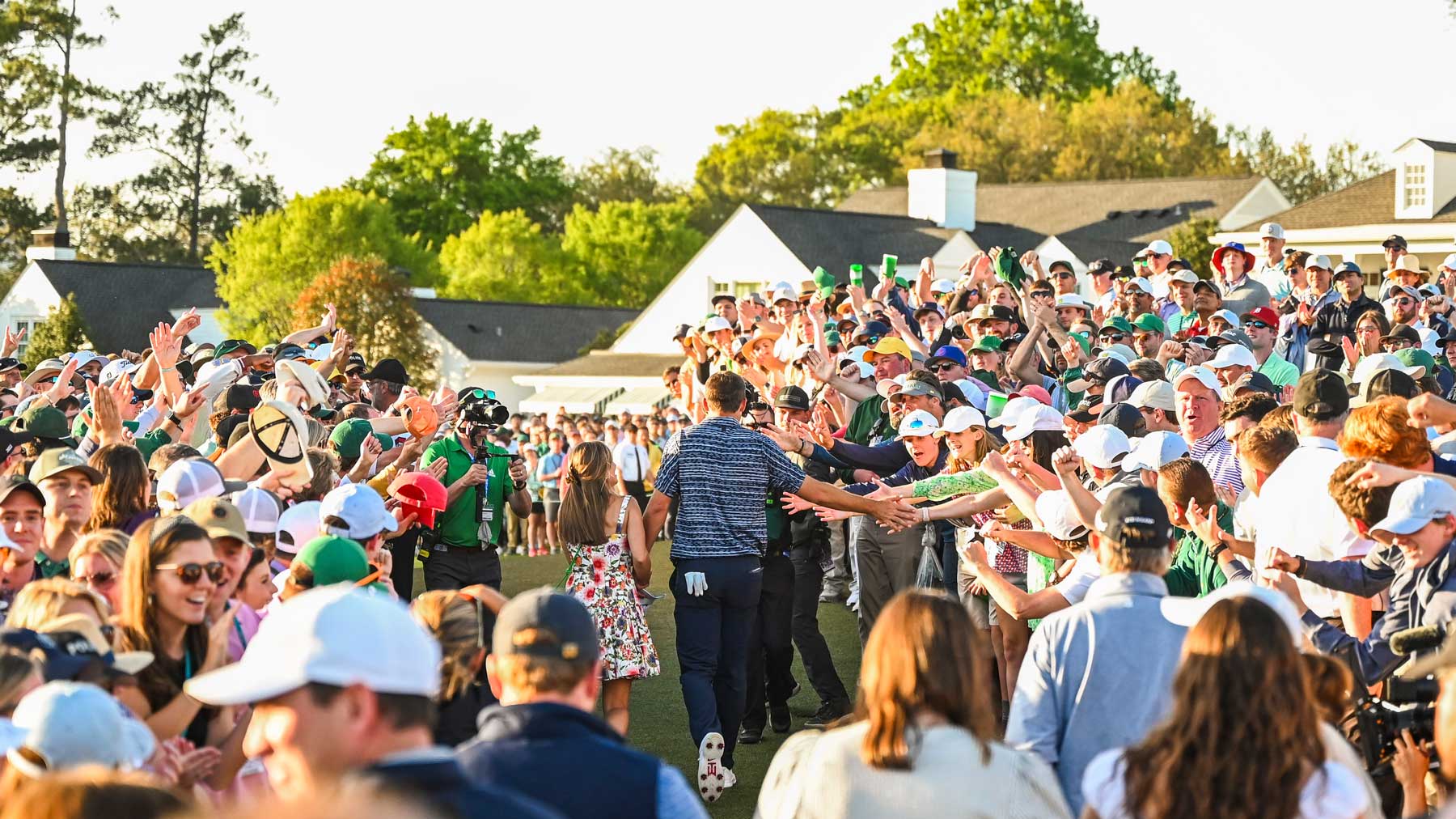 Scottie Scheffler at the Masters.