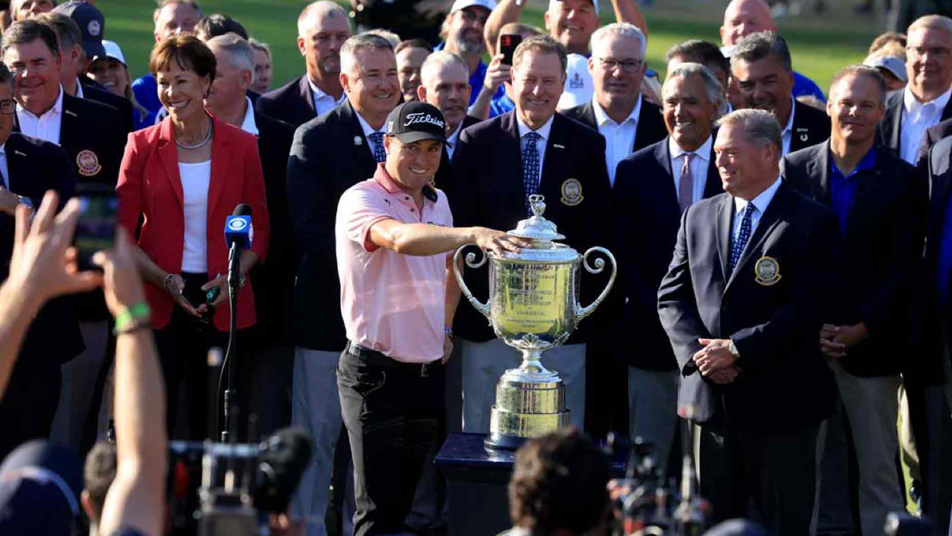 Justin Thomas after winning PGA Championship