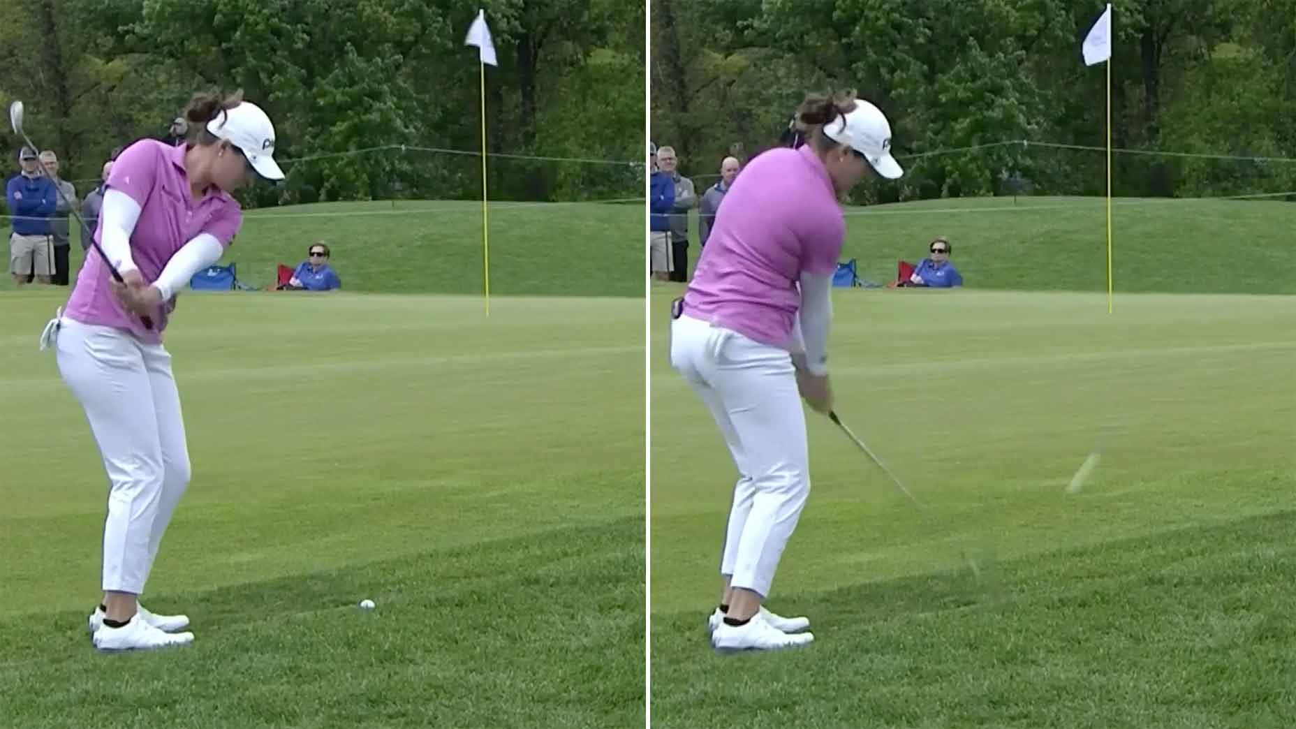 ally ewing hits shank