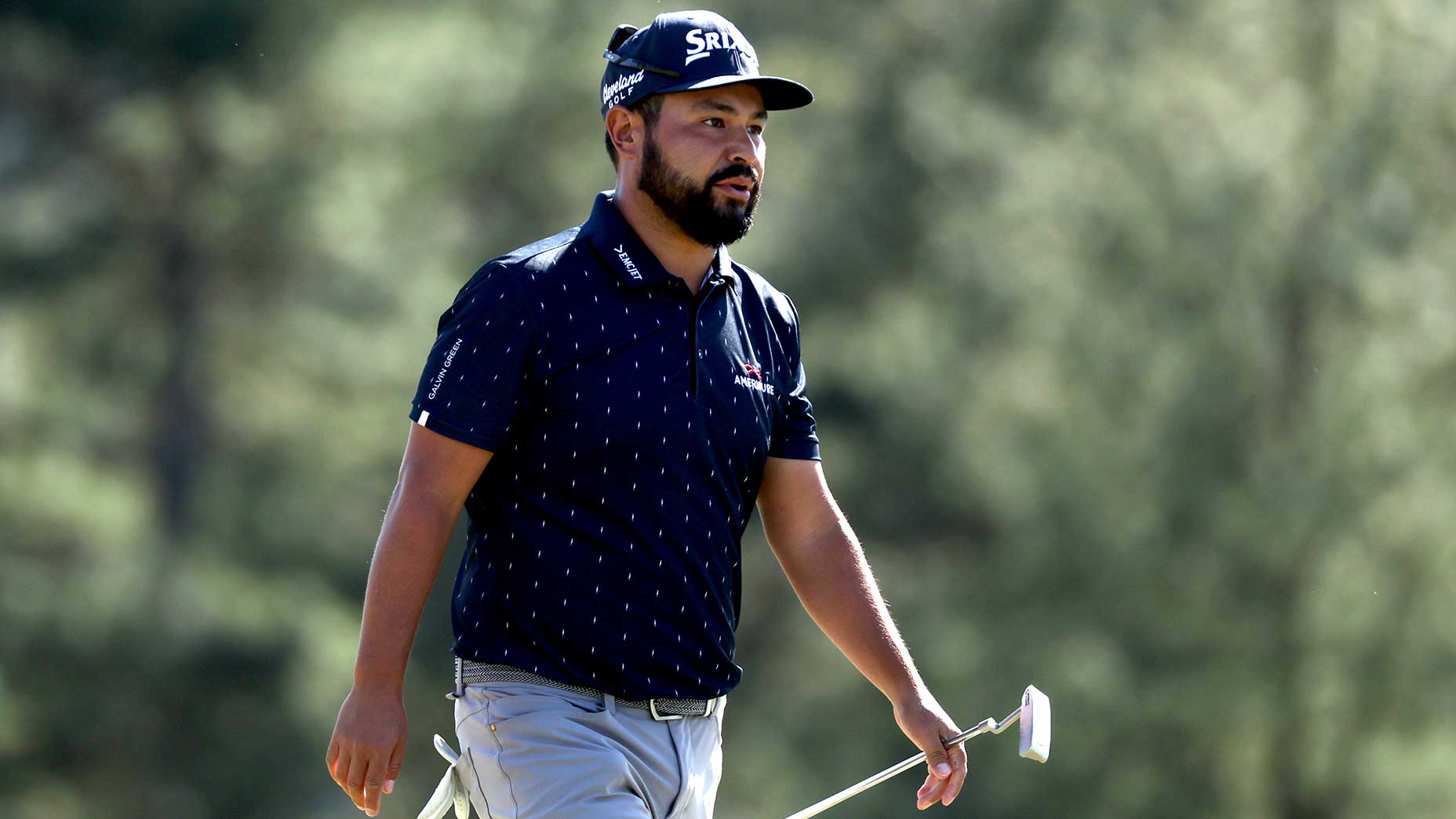 J.J. Spaun walks at the Masters at Augusta National on April 10, 2022.