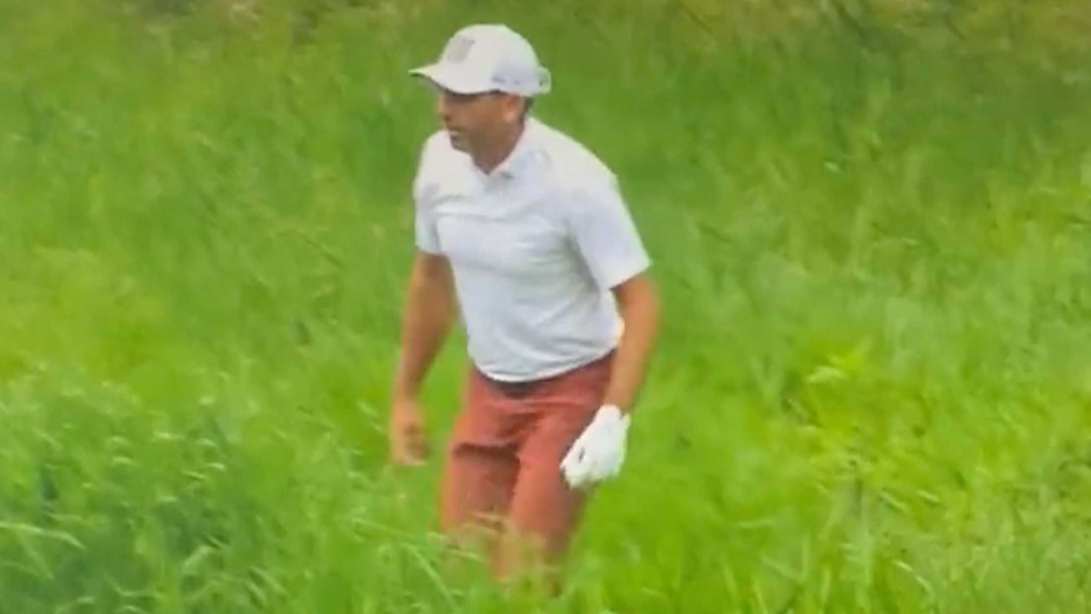 sergio garcia in the weeds at wells fargo