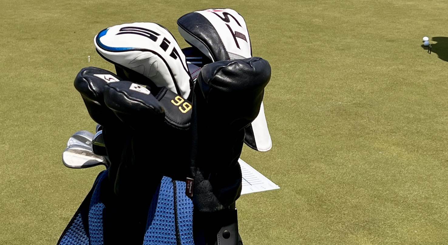 Golf Bag with extra fairway woods