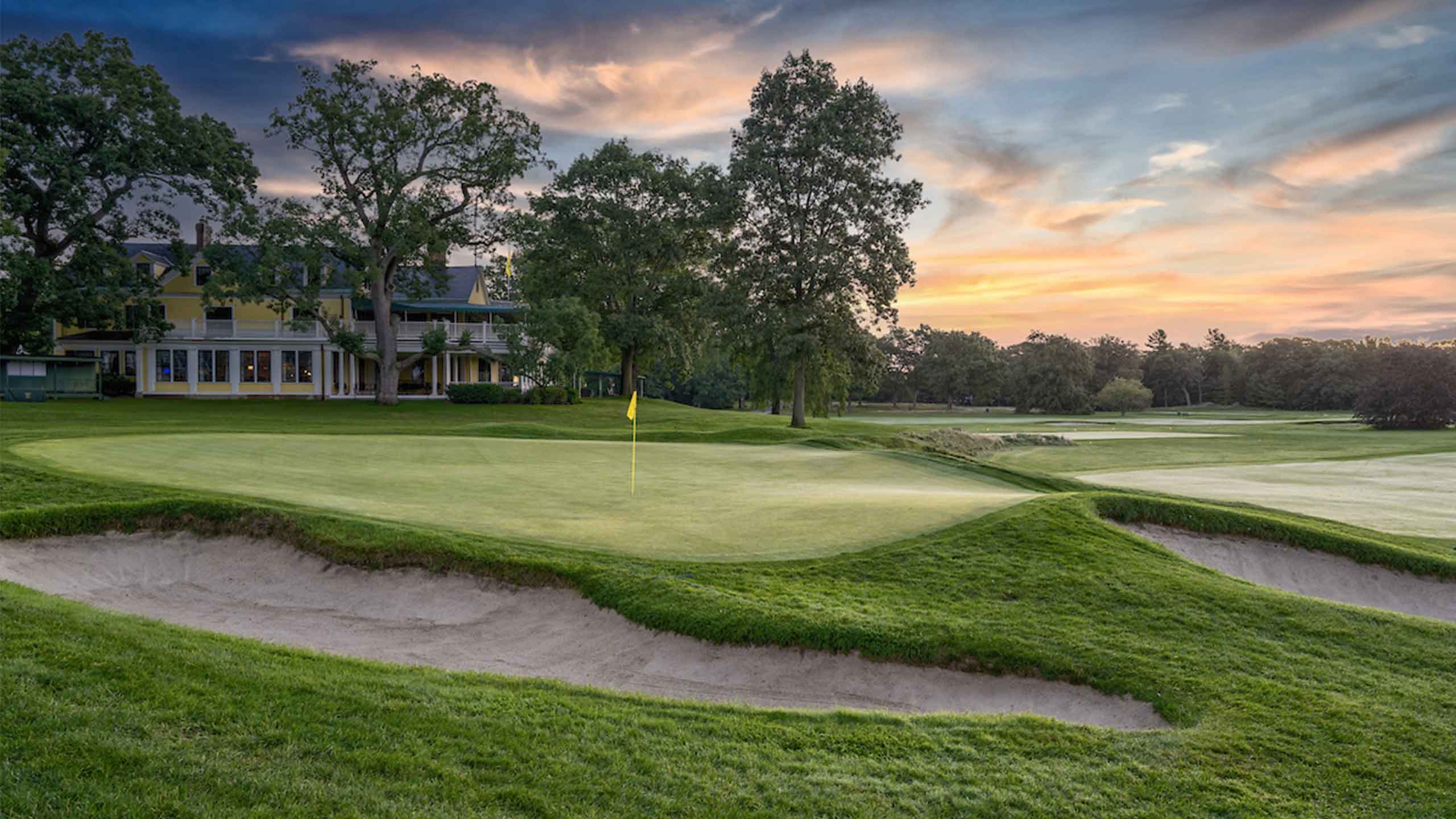 the 18th hole at the country club