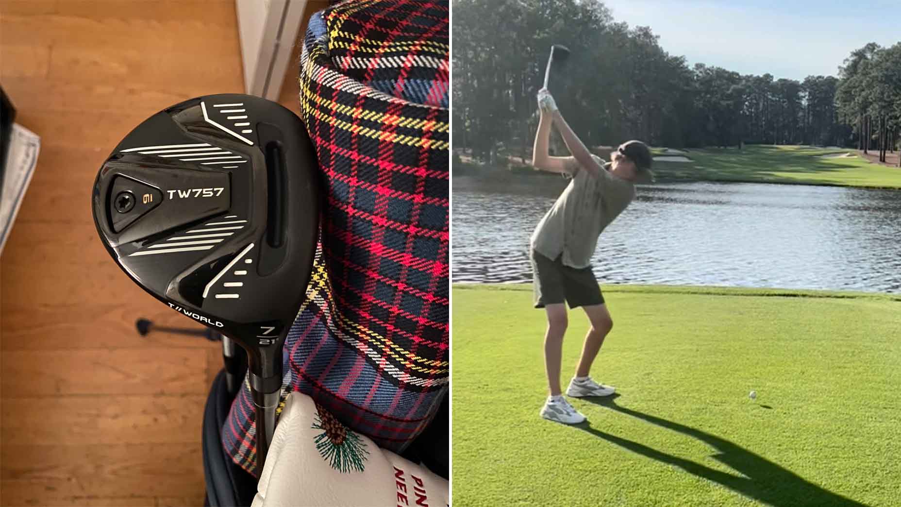 golf club and man swinging