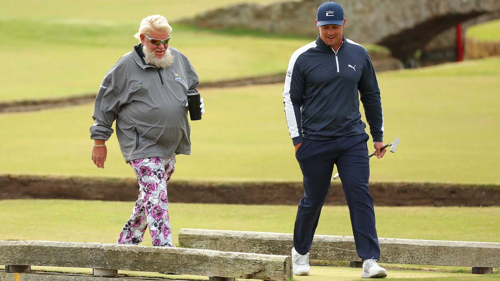 bryson dechambeau and john daly at open championship