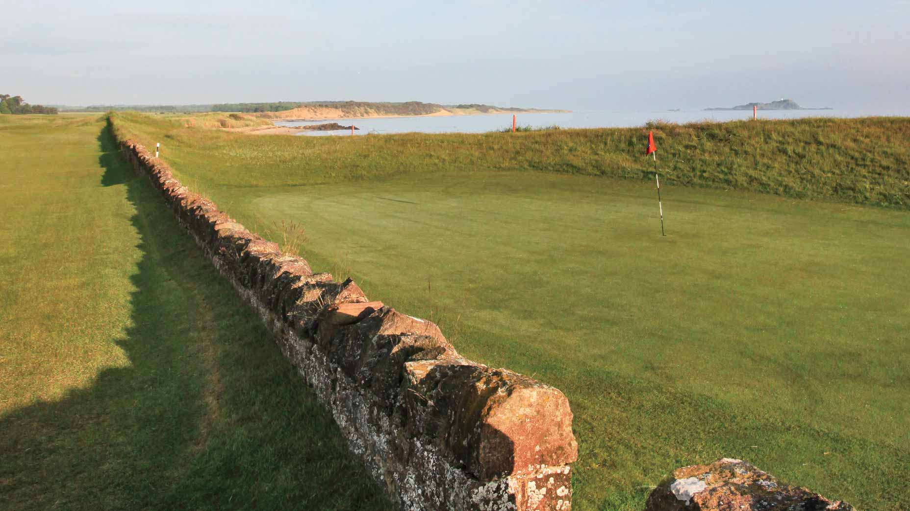 the wall at North Berwick.