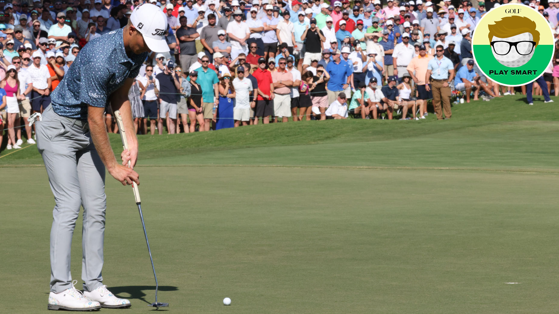 Will Zalatoris putts during 2022 FedEx St. Jude Championship