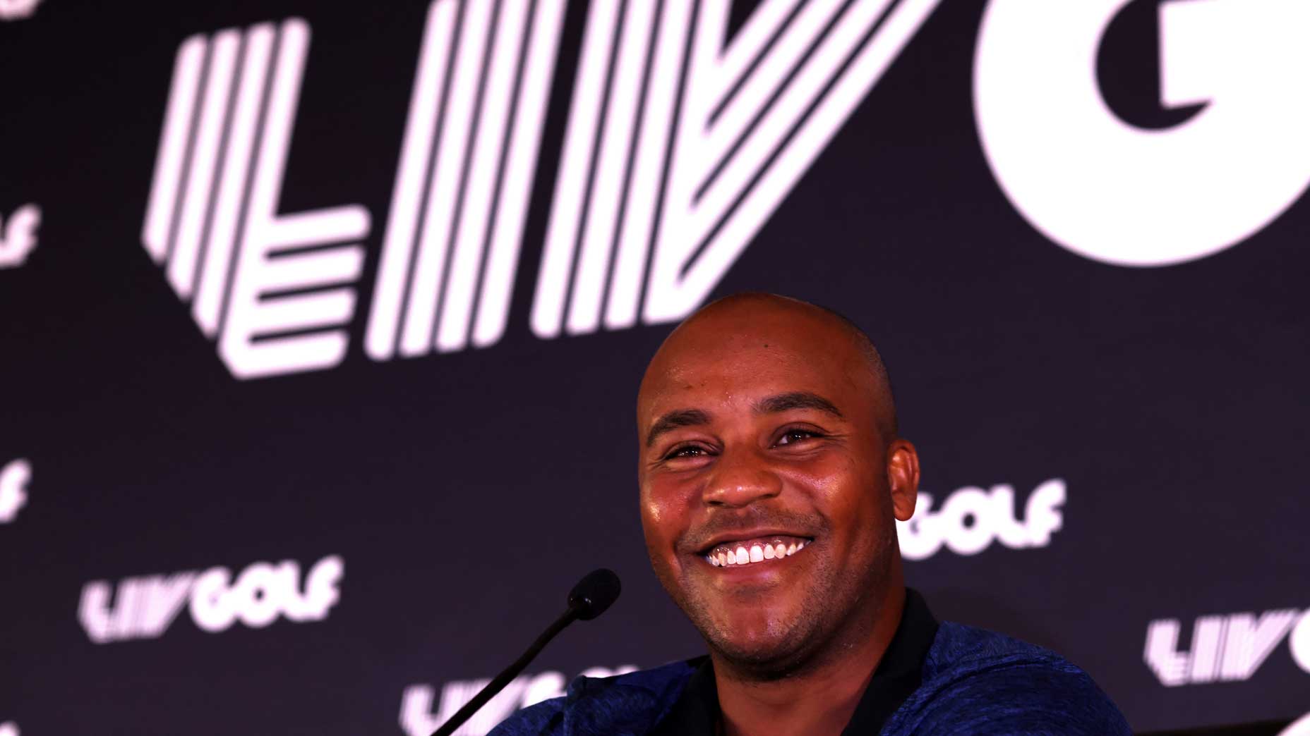 Harold Varner III at LIV Golf's Massachusetts event.