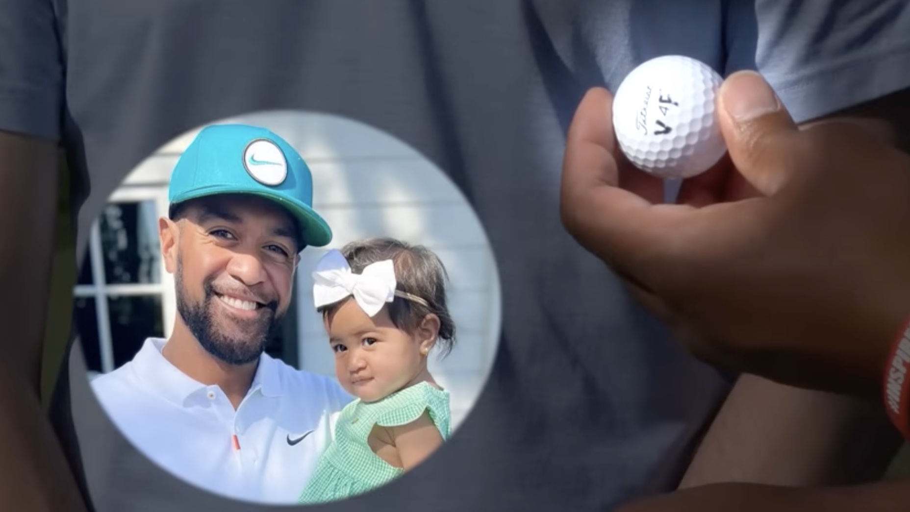 tony finau golf ball mark