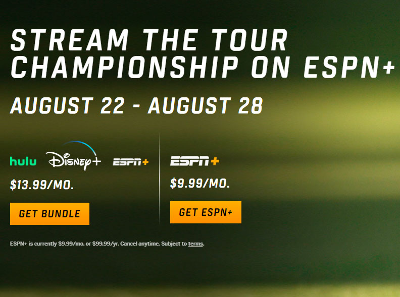 Tour Championship on ESPN+