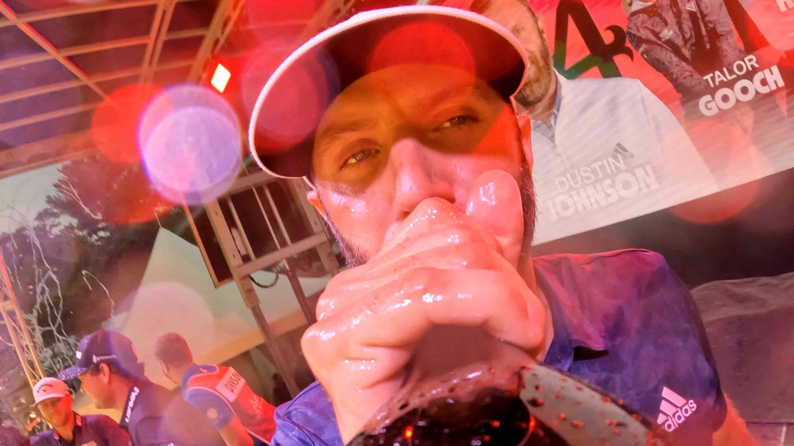 DJ celebrating his LIV win