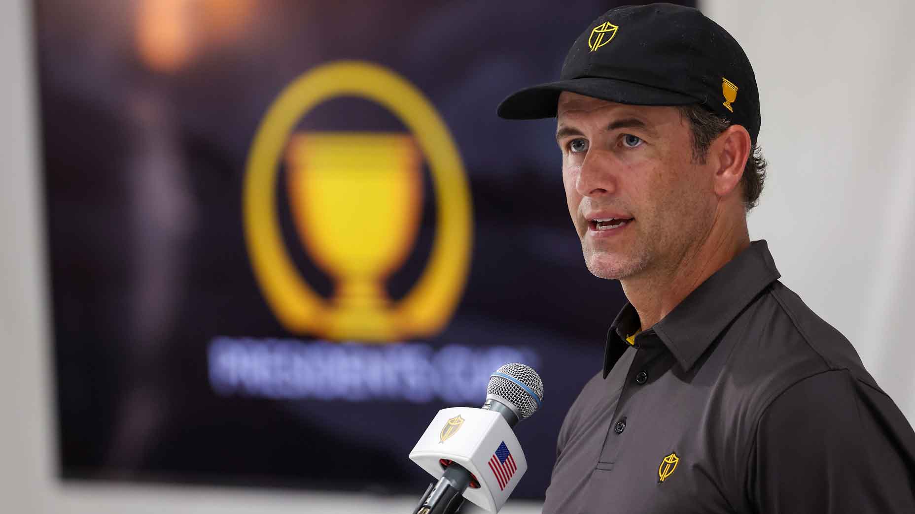 Adam Scott on Tuesday at Quail Hollow.