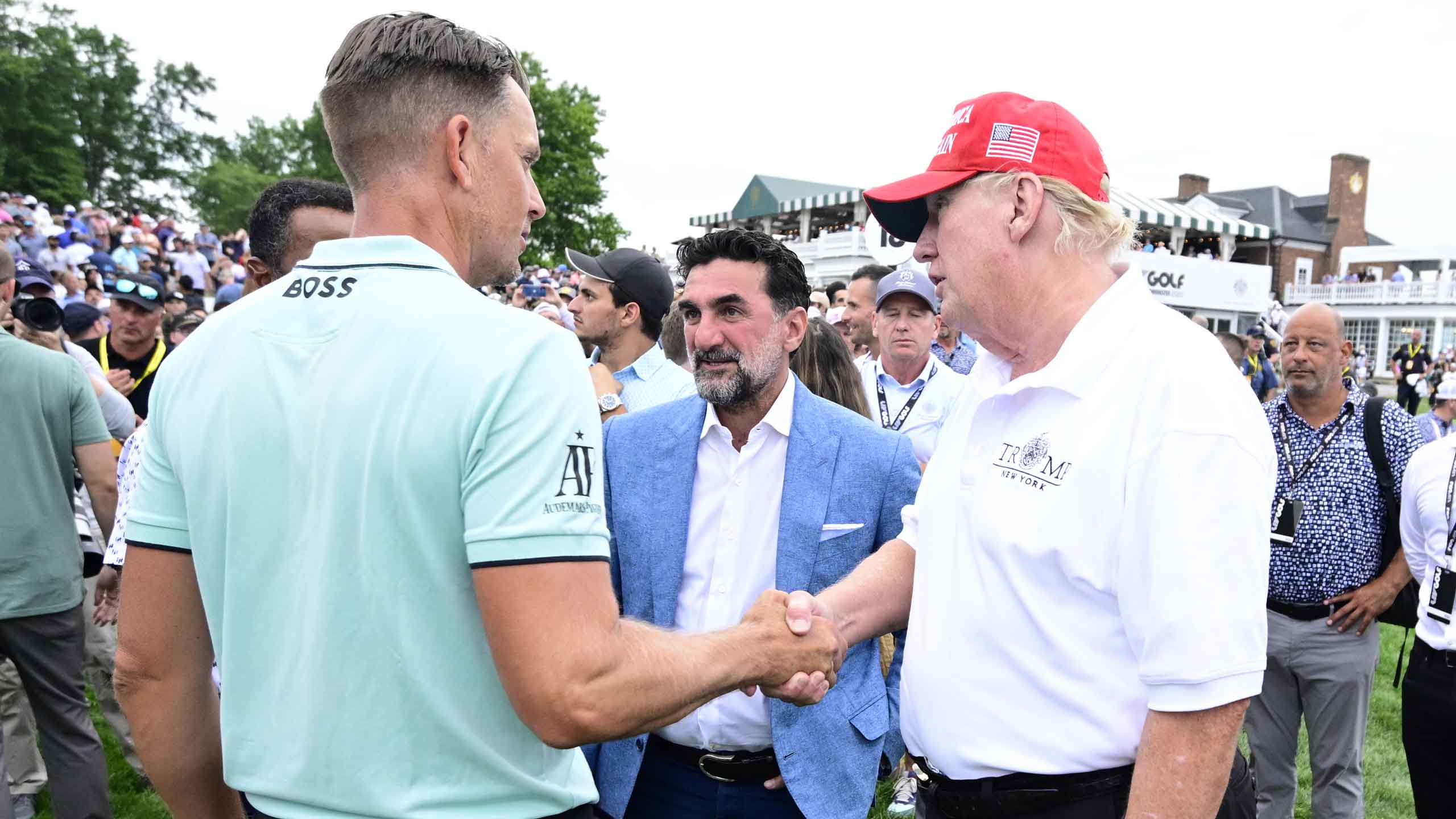 henrik stenson, Yasir Al-Rumayyan, donald trump