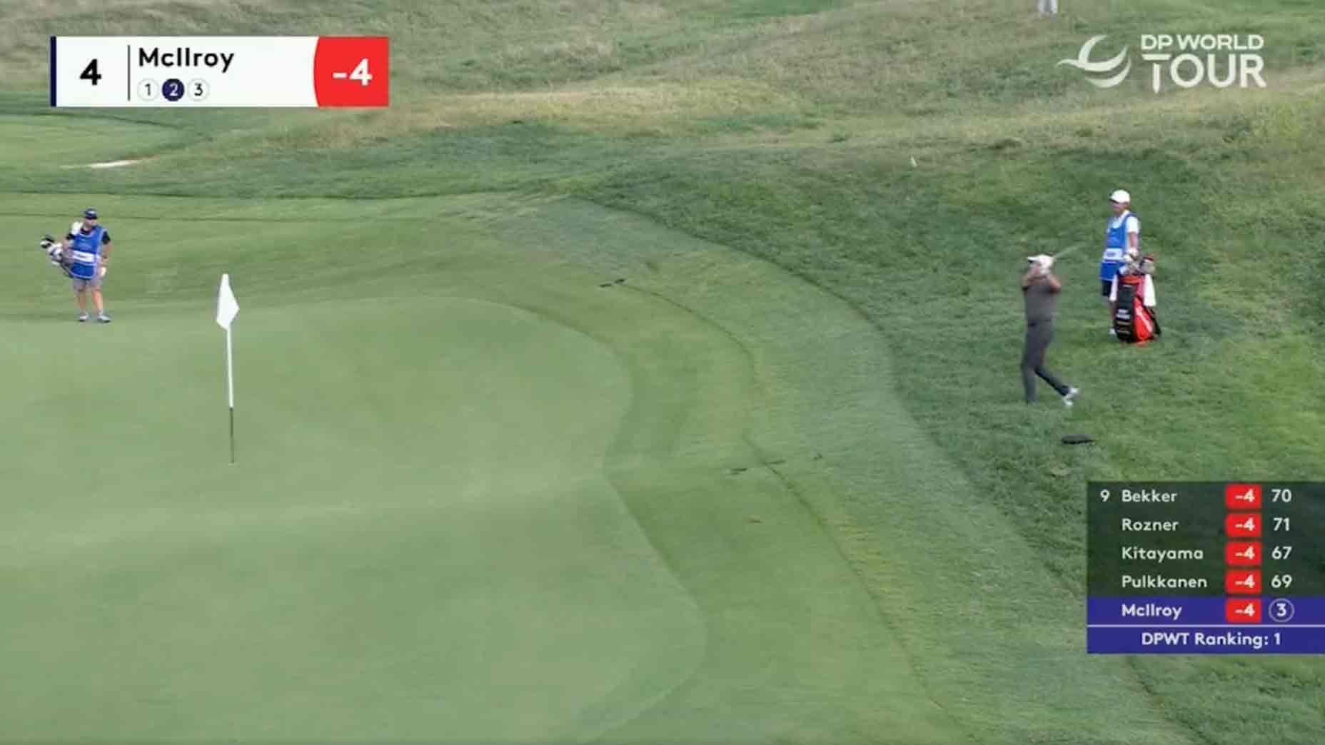 Rory McIlroy flop shot