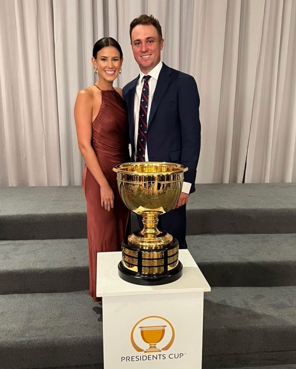 Justin Thomas and Jillian Wisniewski