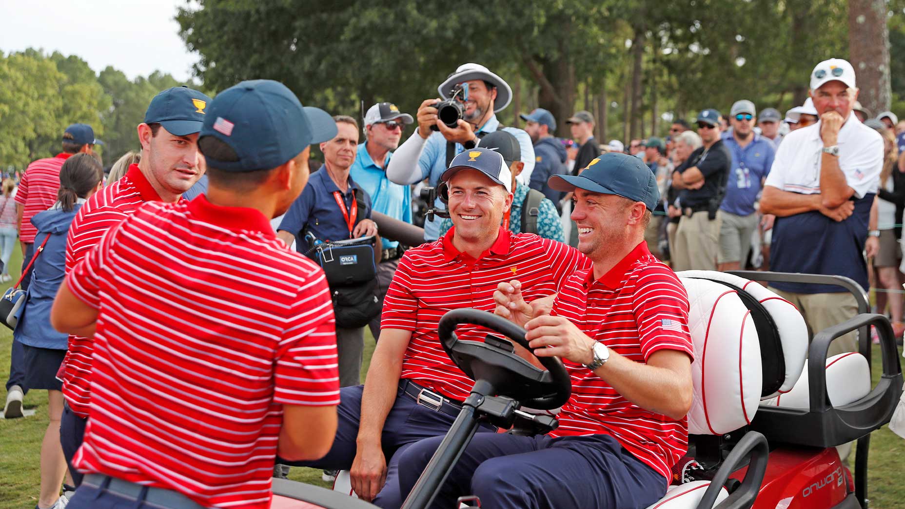 presidents cup celebration