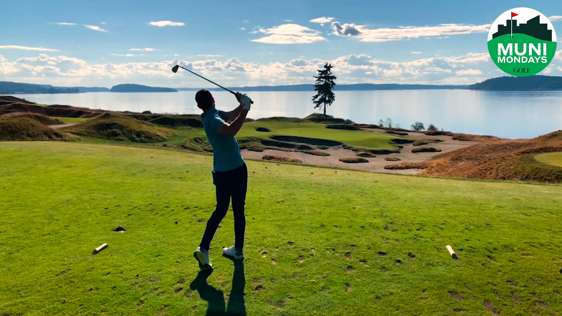 chambers bay swing sunset