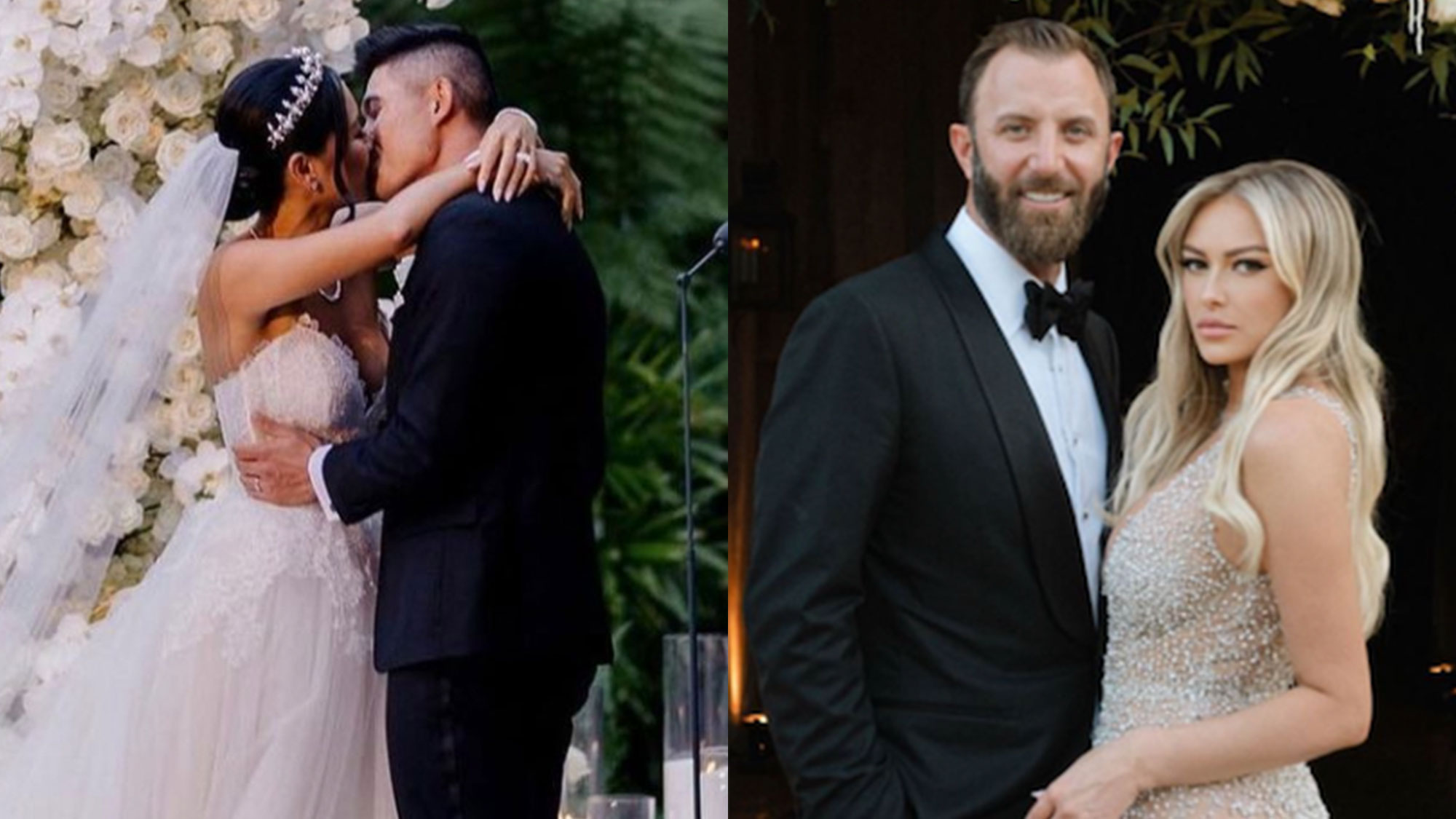 Collin Morikawa and Kat Zhu, DJ and Paulina