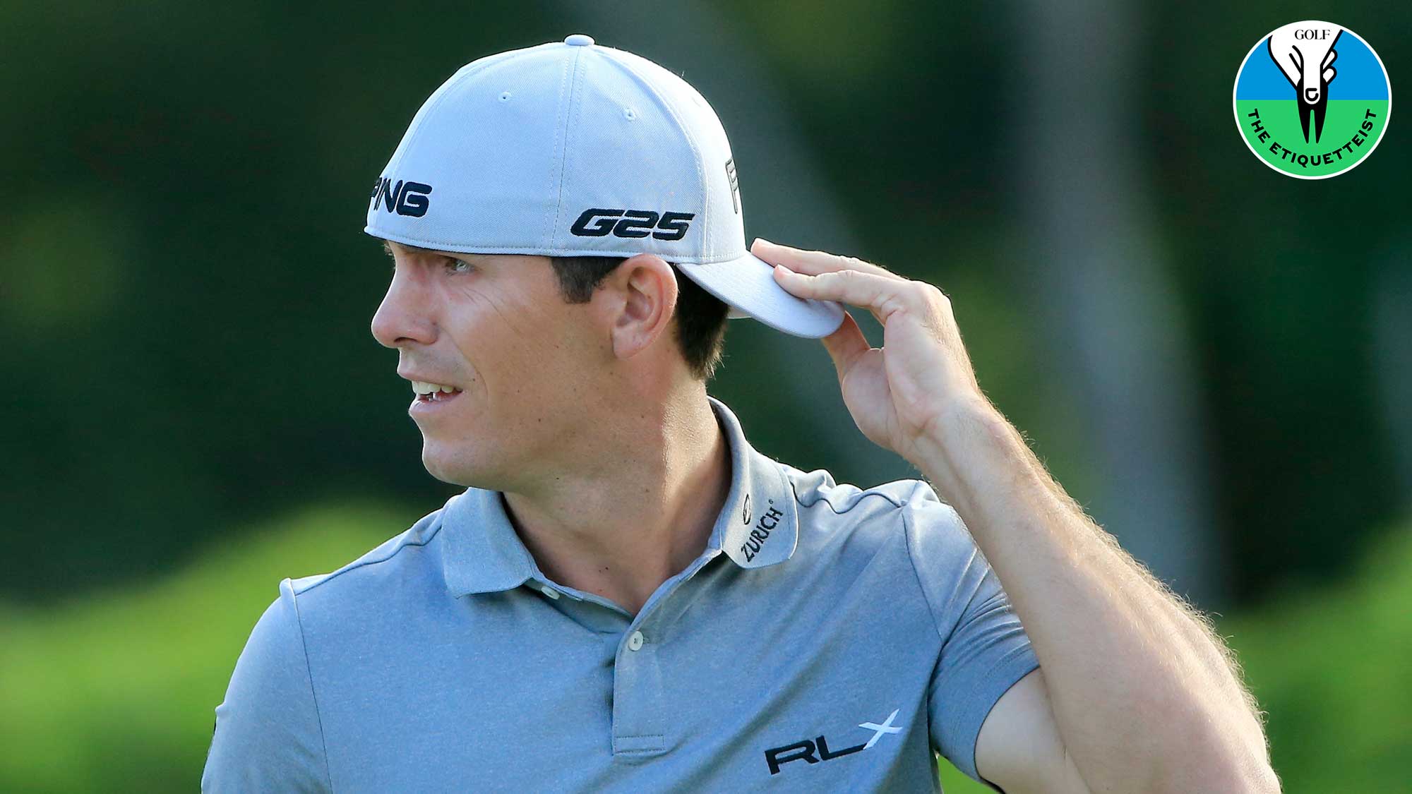 billy horschel with hat backward