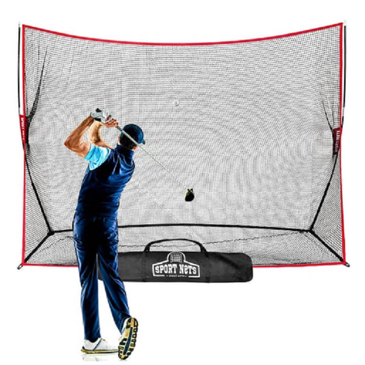 Hit Run Steal Heavy Duty 10x7 Golf Hitting Net