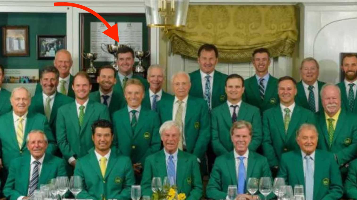 bubba watson at 2022 masters champions dinner