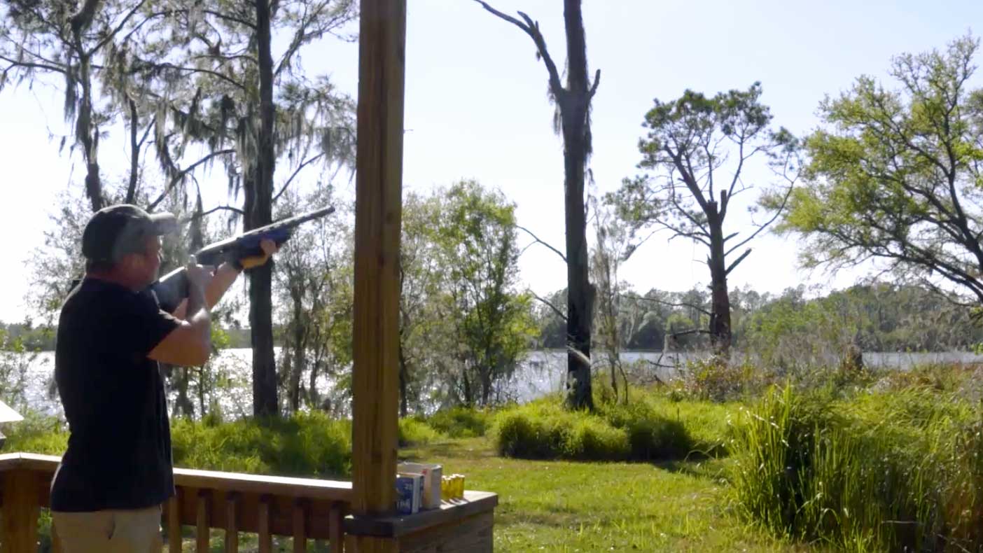 darren shooting clays at streamsong