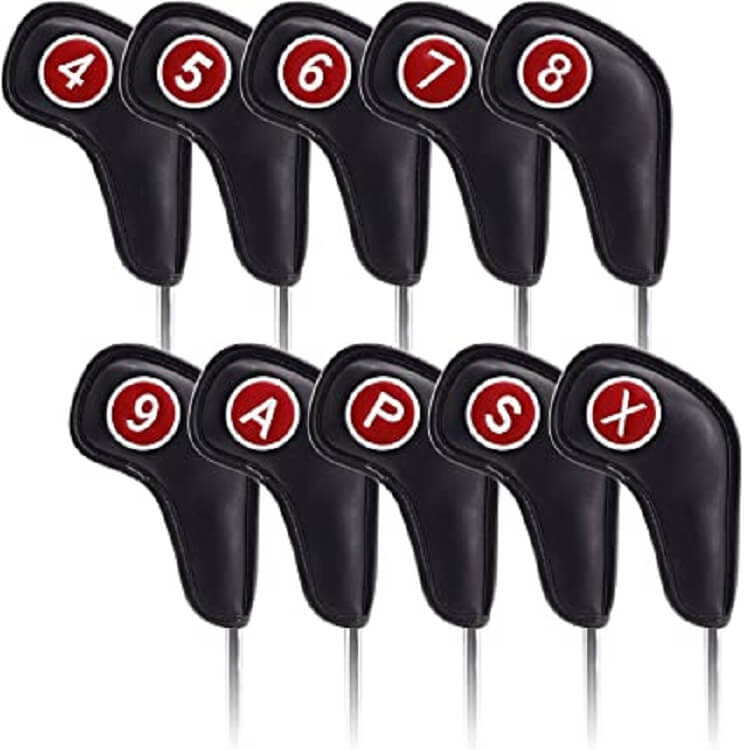 Craftsman Golf Magnetic Extended Version Leather Iron Cover Set