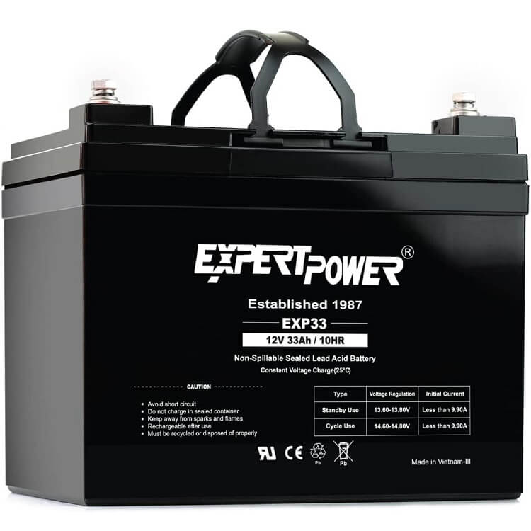 ExpertPower EXP33 12V 33Ah General Purpose VRLA Battery