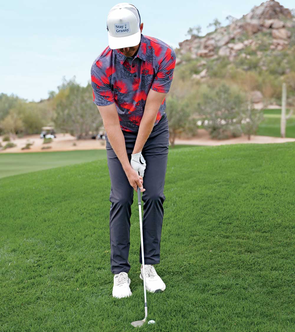 parker mclachlin hits shot out of rough