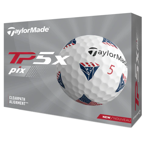 TaylorMade TP5x Pix USA Golf Balls&nbsp;