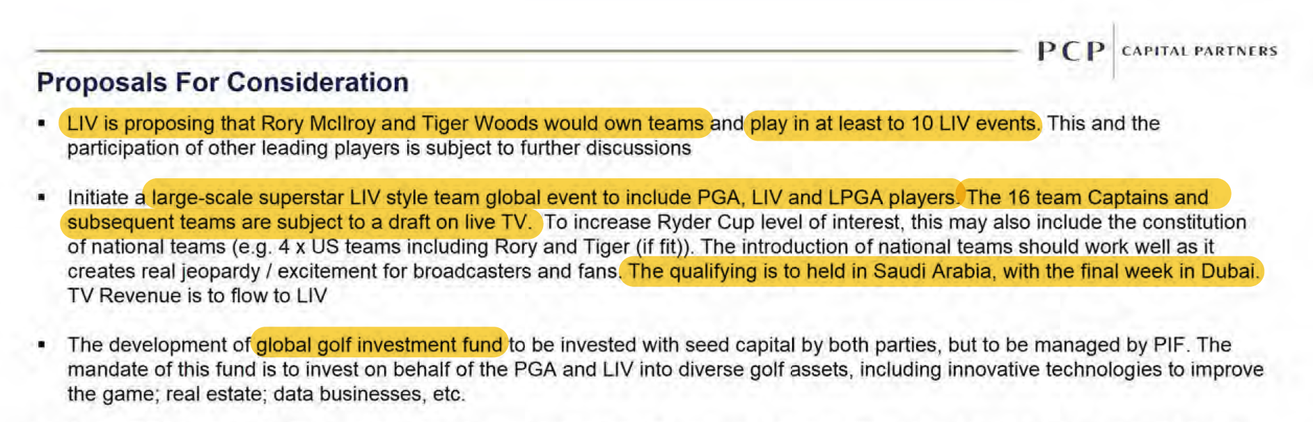 PGA Tour investigation