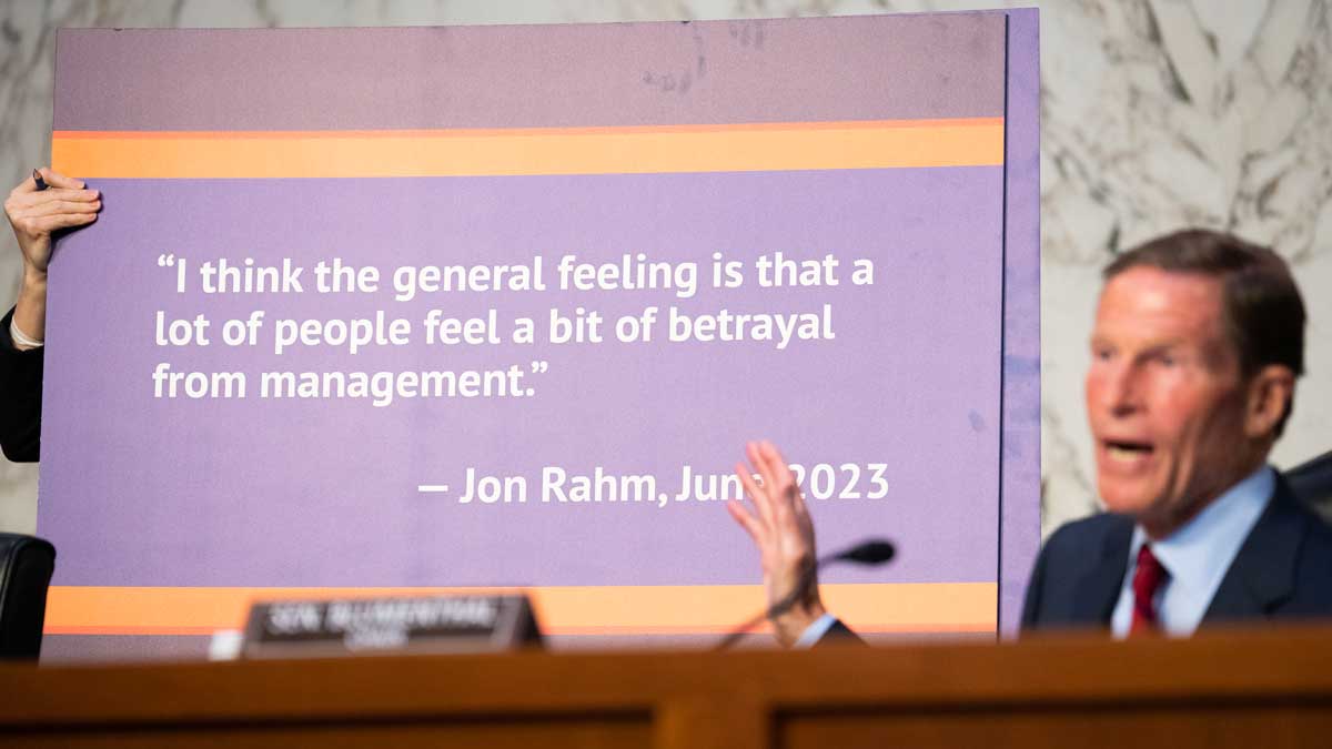 senator blumenthal at hearing