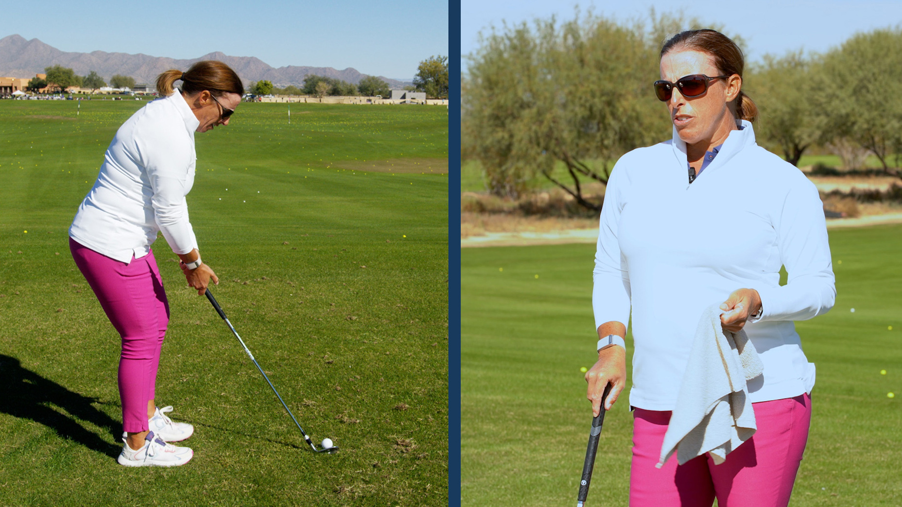 GOLF Teacher to Watch Christie Longfield shows how this ladder drill can help dial in your distance control on tricky wedge shots