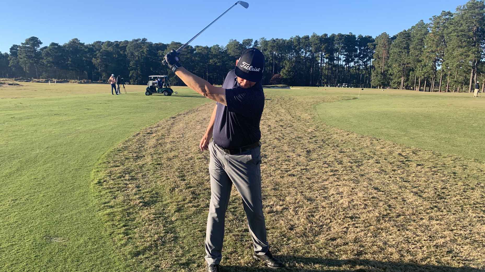 Jon Tattersall tip, showing backswing position