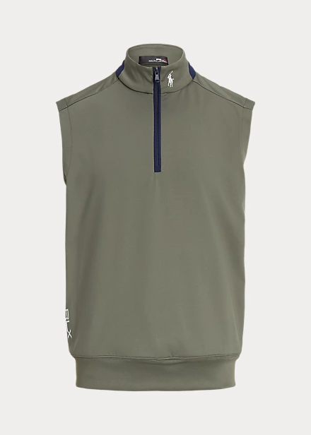 Stretch Jersey Quarter-Zip Vest