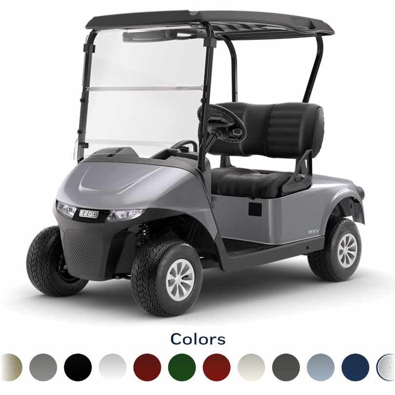 The NEW E‑Z‑GO&reg; Freedom RXV - available in 12 colors.